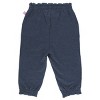 RuffleButts Heather Navy Knit Ruffle Jogger Pants - image 2 of 3