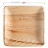 Smarty Had A Party 10" Square Palm Leaf Eco Friendly Dinner Plates - 100 pcs - 3 of 4