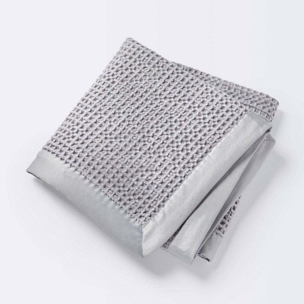 Waffle Blanket - Cloud Island Gray