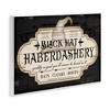 Stupell Industries Black Hat Haberdashery Halloween Sign Spooky Heirloom Quality Wall Plaque Art - 2 of 4