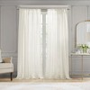 Grungis 52x84 Inch Polyester Embroidered Curtain Panels for Living Room - 2 of 4