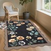 Farmhouse Floral Rug Washable Rug with Non Slip TPR Backing - 3 of 4