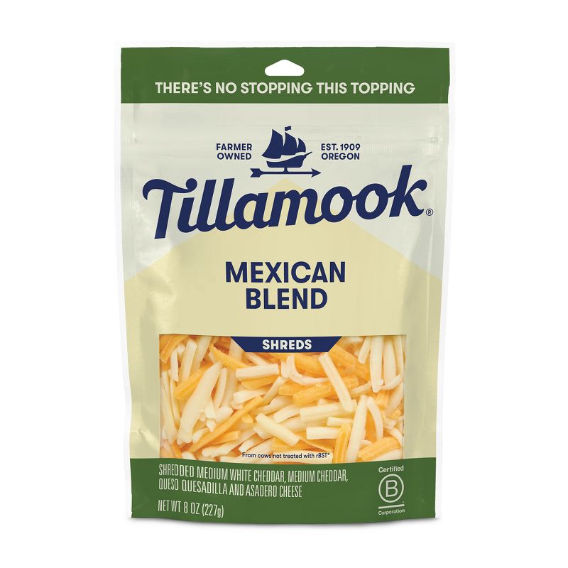 Tillamook Mexican Blend Finely Shredded Cheese - 8oz, 1 of 5