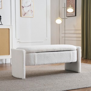 Christopher Knight Home Jacob Modern Boulce Upholstered Storage  Ottoman - 1 of 4