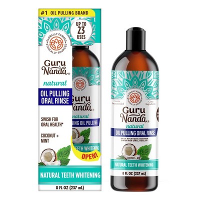 GuruNanda Oil Pulling Oral Rinse 8 FL OZ (237 mL)