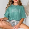 Simply Sage Market Women's Embroidered Mom Varsity Outline Short Sleeve Garment Dyed Tee - 2 of 3