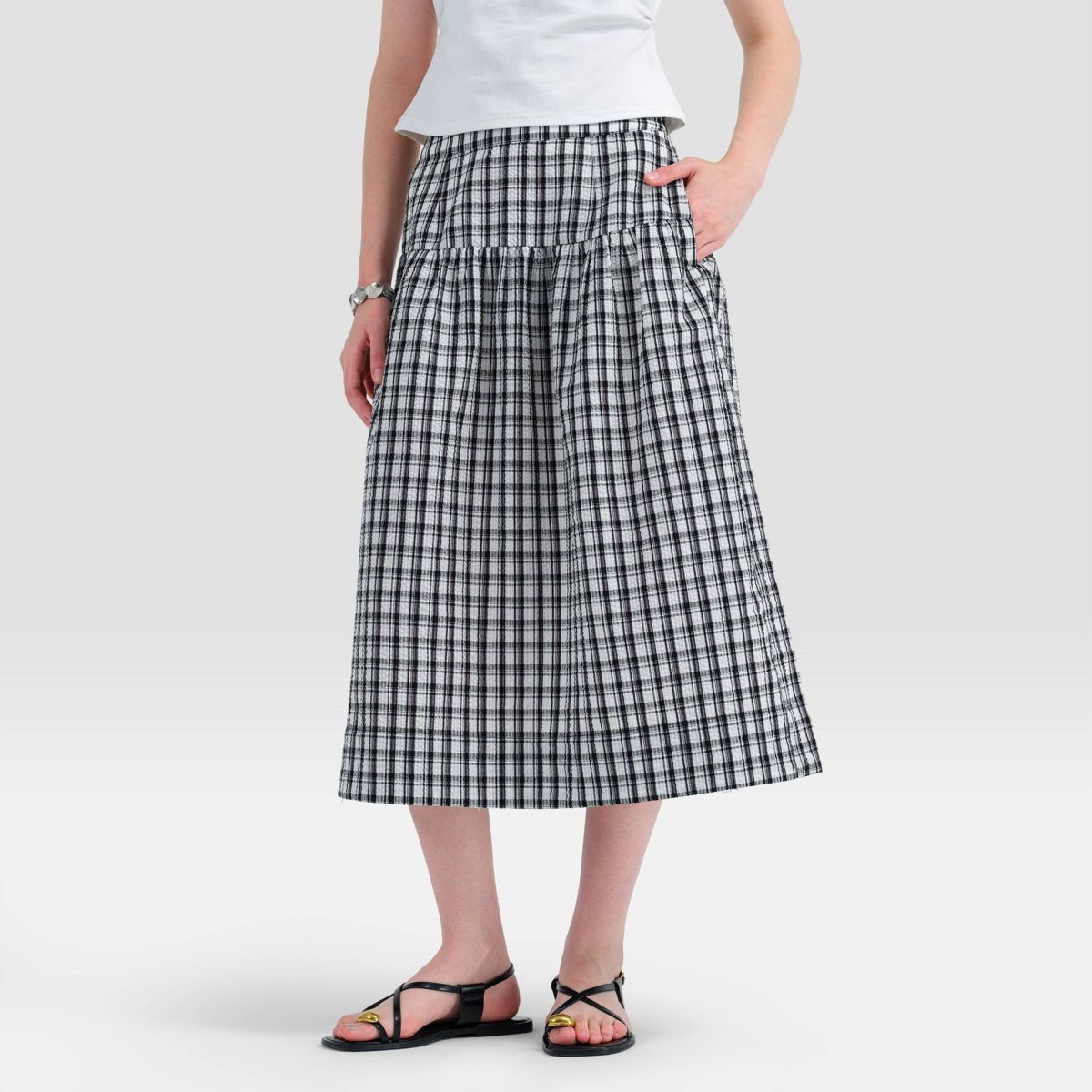 Women's Tiered Midi Skirt - Universal Thread™