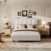 Bed Frame with Headboard, Boucle Bed Frame, Soft Upholstered Platform Cloud Bedframe - 2 of 4