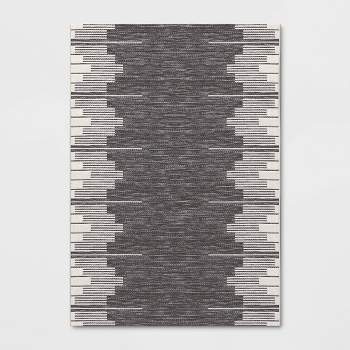 Graphic Steps Outdoor Rug Black - Threshold™