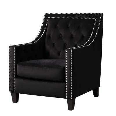 black accent chair
