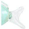Beachcombers Small Aqua Glass Puffer Fish Vase - 3 of 3