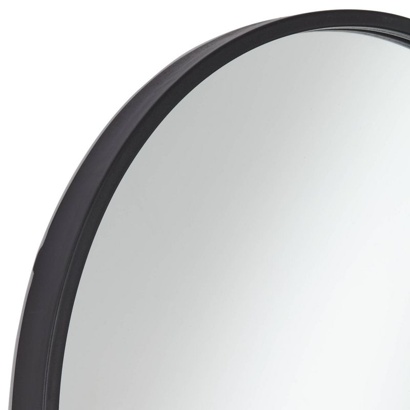 Uttermost Rapido Oval Vanity Decorative Wall Mirror Modern Matte Black Iron Frame 24" Wide for Bathroom Bedroom Living Room Home Office House Entryway, 3 of 8