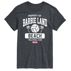 Men's - Barbie - Property of Barbie Land Beach Volleyball Short Sleeve Graphic T-Shirt - 1 of 4