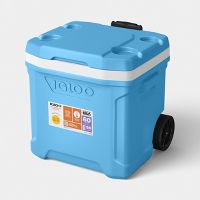 60QT Sun Squad Latitude 94-Cans Rolling Cooler (Carolina Blue)