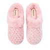 Dearfoams Womens Claire Cable Knit Chenille Clog House Slipper - 4 of 4