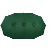 XINGHANZHENXUAN khaki Double-Sided Patio Umbrella, Rectangular Outdoor Market Umbrella with Crank, Sun Shade for Garden, Poolside, Backyard - 4 of 4