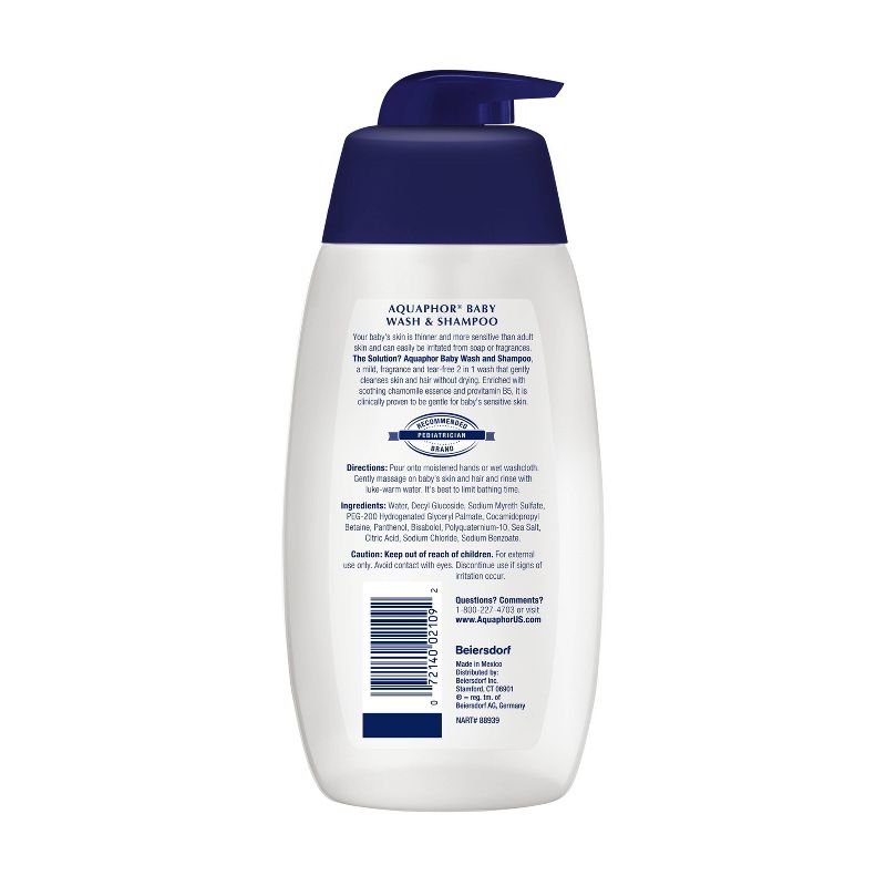 Aquaphor Baby Wash and Shampoo Tear-free &#38; Mild for Sensitive Skin - 16.9 fl oz, 6 of 10