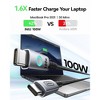 INIU Leopard 6.6' 2-Pack 100W Fast Charging USB-C to USB-C Braided Nylon Cable - Black - 4 of 4