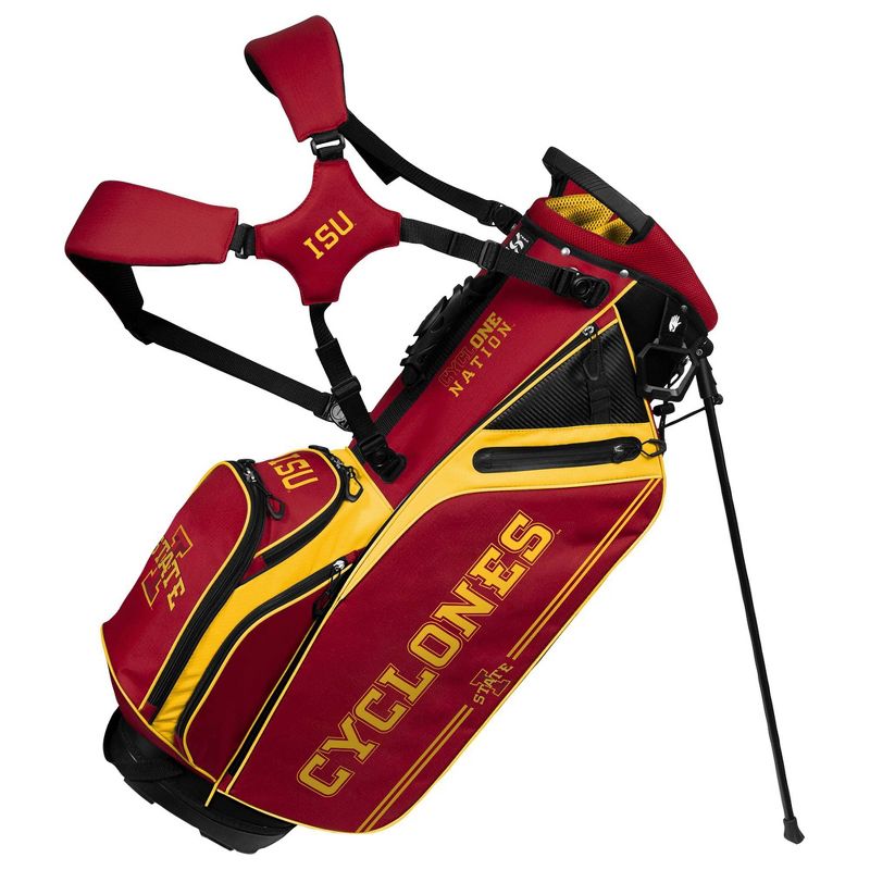 NCAA Iowa State Cyclones Team Effort Caddie Golf Bag, 1 of 4