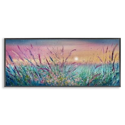 Stupell Industries Pond Reeds Sprouting at Sunset, 30" x 13"
