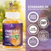 Omega-3 Gummies, Fish Oil Gummies for Adults & Kids, Vitamins, EPA & DHA Fish Oil Fatty Acids Gummy Supplement - 120 Gummies By Nature's Nutrition - 3 of 4