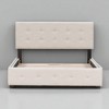 Queen Size Upholstered Platform Bed Frame with Button Tufted Headboard and 4 Storage Drawers, No Box Spring Needed - 2 of 4