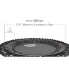 JumpSport 350 PRO Indoor Heavy Duty Lightweight 39-Inch Fitness Rebounder Adults Trampoline with Sporty Steel Handle Bar Accessory for Workouts, Black - 4 of 4