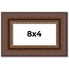 PosterPalooza | Panoramic Traditional Brown Picture Frame - UV Acrylic, Foam Board Backing, Hanging Hardware - 2 of 4