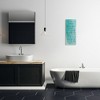 Stupell Industries Bathroom Rules on Turquoise, 10" x 24" - 2 of 4
