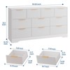 GustoWave Fluted Solid Wood Dresser with 10 Drawers, 59" Modern Versatile Chest of Drawers with Anti-tipped Device - 3 of 4