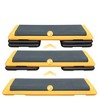 BestParts Adjustable Aerobic Step w/4 Risers - 3 Heights (4/6/8"), Non-Slip HDPE Platform, Yellow - 4 of 4