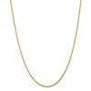 Black Bow Jewelry 2.25mm, 14k Yellow Gold Light Diamond Cut Rope Chain Necklace - 3 of 4