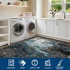 Modern Abstract Rug - Non-Slip TPR Backing Contemporary Carpet Low Pile Thin Soft Floor Mat Non-Shedding Office Open Space Floor Covering - 4 of 4