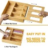 Attop Bag Storage Organizer for Kitchen Drawer, Bamboo Organizer, Compatible with Snack Variety Size Bag 4 Slots - 2 of 4