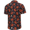 BLUEMING Mens Button Down Shirts Short Sleeve Halloween Graphic Tops Hawai茂an Shirt Palm Beach Shirts - 2 of 4