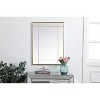 Elegant Lighting French Panel Wall Mirror 30x40 Inch In Brass - 2 of 4