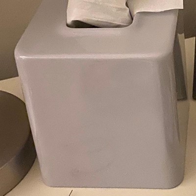 Mdesign Gia Modern Metal Tissue Box Cover Holder For Bathroom, 2 Pack ...