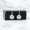 Slickblue Women’s Bezel Solitaire Stud Earrings, Rhodium Plated, 5 ct Round Cubic Zirconia, 30 mm - 3 of 3