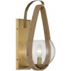 Savoy House Ashe 1 - Light Wall Light in  Warm Brass/Rope - 2 of 4