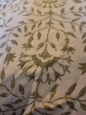 Traditional Vine Printed Cotton Comforter & Sham Set Green - Threshold ...