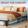 Jojoka Twin/Full/Queen Metal Bed Frame, 6/8/10/14" High Platform with Iron Slats, No Box Spring or Screws Needed, Heavy Duty Support Up to 800 lbs - 3 of 4