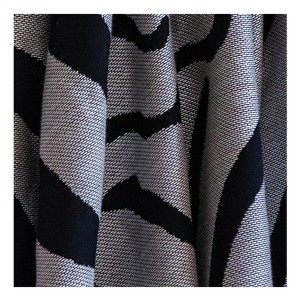 Manual Woodworkers & Weavers Earth-Tone Safari Blanket – 48x60 Zebra Print for Modern Interiors - 1 of 3