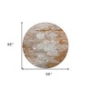 Terra Cotta Gray And Silver Abstract Washable Indoor Outdoor Area Rug - 3 of 4
