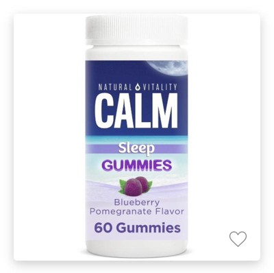 Natural Vitality Calm Sleep Gummies With Magnesium - Blueberry ...
