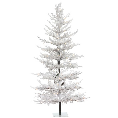 twig flocked christmas tree