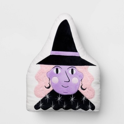 14.75"x11" Witch Novelty Shaped Throw Pillow - Hyde and EEK! Boutique™