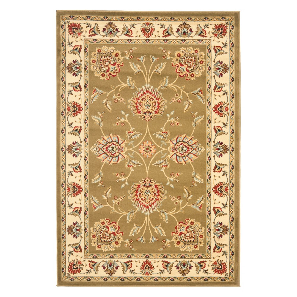 3'3inx5'3in Susana Floral Loomed Rug Green/Ivory - Safavieh