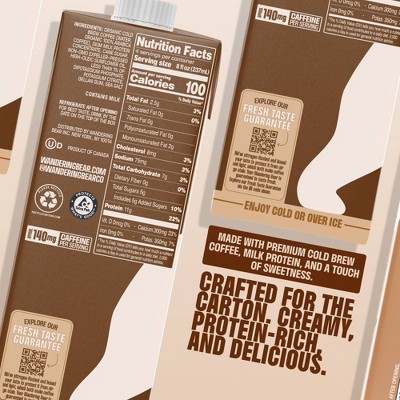 Wandering Bear Coffee High-Protein Cold Brew Latte - 32 fl oz