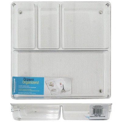 InterDesign 56530 Linus Drawer Organizer, Clear