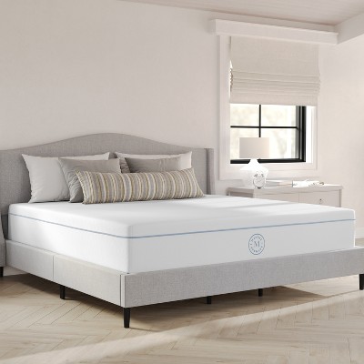 Martha Stewart SleepComplete 12" Medium Firm Hybrid Pocket Spring and Foam Dual-Action Cooling Mattress with Breathable CoolWeave Jacquard Knitted Top